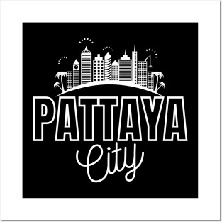 Pattaya City Thailand Posters and Art